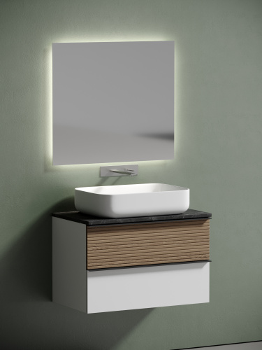 Столешница Sancos TT80A1 80х46 накладная цвет черный - фото 3